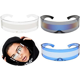 3pack Funny Space Alien Cyclop Visor Sunglasses Party Rave Anime Cosplay Glasses