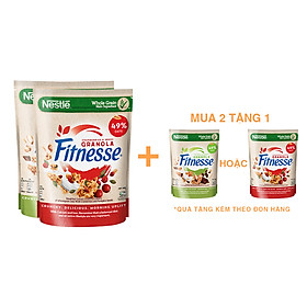 Combo 2 Bịch Ngũ cốc ăn sáng Fitnesse Granola Vị Diêm Mạch