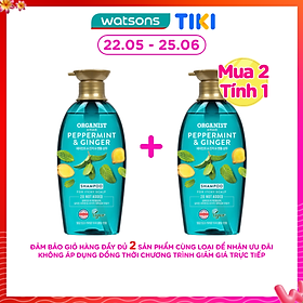 Dầu Gội Organist Nuôi Dưỡng Tóc Chiết Xuất Gừng Và Bạc Hà 500ml
