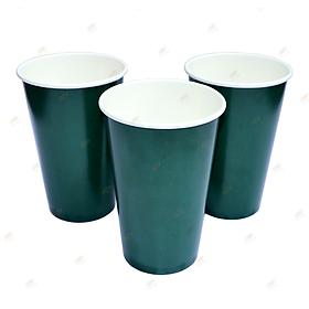 Ly giấy 16oz~472ml - lốc 50 ly giấy có in màu đơn sắc