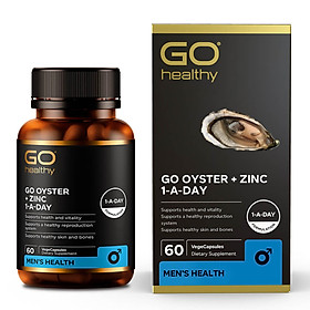 GO OYSTER + ZINC 1-A-DAY 60 VIÊN - Tinh chất hàu nhập khẩu chính hãng GO Healthy New Zealand