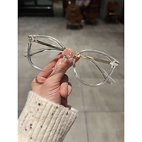 Kính Mắt mèo gọng kim loại họa tiết cao cấp