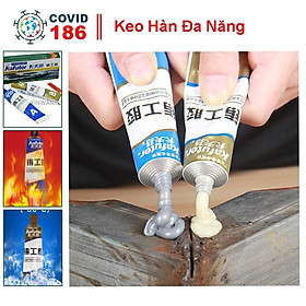 Keo Hàn Đa Năng A + B Keo Siêu Dính Kim Loại Sắt Thép Không Gỉ Nhôm Rò Rỉ Cắm Lấp Lỗ Hổng Chống Nhiệt Độ Cao