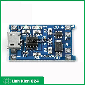 Mua MODULE SẠC PIN TP4056 1A MICRO V2 - IC BẢO VỆ QUÁ DÒNG - QUÁ ÁP