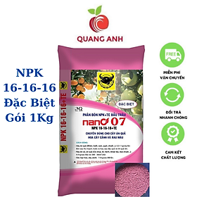 1kg Phân bón Đầu Trâu NPK 16-16-16 +TE (Đặc Biệt) chuyên cho cây ăn quả, hoa cây cảnh và rau màu