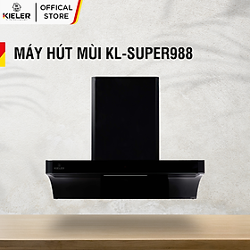 Máy hút mùi KIELER KL-SUPER988 kính Tempered cong kết hợp Inox hiện đại, công suất hút cao, hoạt động êm dịu - Hàng Chính Hãng