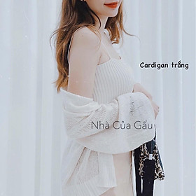 Áo khoác cardigan len mỏng siêu đẹp