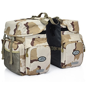 50L Bike Panniers Bag Waterproof Rear Seat Bicycle Bag Trunk Bags Saddle Bag With Rain Cover For Travel Camping