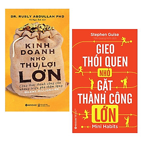 Hình ảnh Combo 2 Cuốn Sách Kỹ Năng Làm Việc Hay Để Thành Công: Kinh Doanh Nhỏ, Thu Lợi Lớn (Tái Bản 2019) + Gieo Thói Quen Nhỏ, Gặt Thành Công Lớn (Tái Bản 2018) / Sách Kinh Tế - Sách Kỹ Năng Để Thành Công Của Các Doanh Nghiệp Lớn (Tặng Kèm Bookmark Happy Life)