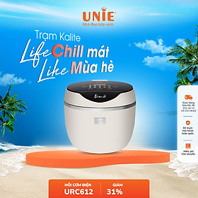 Mua Nồi cơm điện tử UNIE URC612  công nghệ nấu cơm giảm đường  lòng nồi inox 304  dung tích 1 2L công suất 500W  hàng chính hãng BH 12 tháng