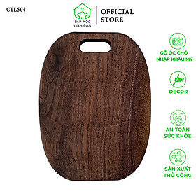 Mua Thớt Gỗ Óc Chó Mỹ HAHANCO Decor Món Ăn Sang_Bền_Đẹp  CTL504 