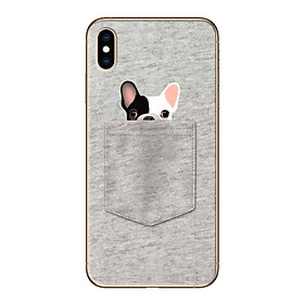 Ốp lưng dành cho iPhone X - Dog Túi Xám