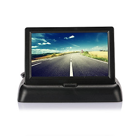 Màn Hình Gập Hỗ Trợ Lùi Xe Ô Tô NTSC PAL - Đen (4.3)