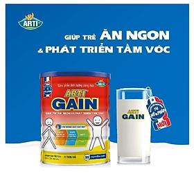 Sữa bột Arti Gain đỏ Nutifood 900G -Suy dinh dưỡng,chậm lớn, biếng ăn