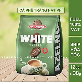 Cà Phê Trắng Hạt Phỉ 4 Trong 1 Aik Cheong Malaysia - White Coffee Hazelnut 600g (15 Gói x 40g)
