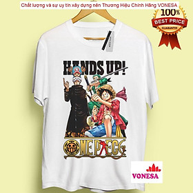 Áo thun LAW ZORO LUFFY mũ rơm siêu đẹp | áo phông one piece hải tặc tshirt OP42