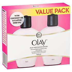 Olay Moisturising Lotion 150ml Twin Pack