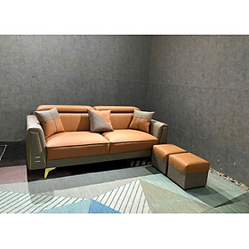 Sofa phòng khách Tundo icon3 NK2025 KT 1m8 tựa đầu bật kèm 2 đôn