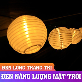 Mua Đèn năng lượng mặt trời trang trí sân vườn hình đèn lồng  chịu nắng chịu mưa- K1594