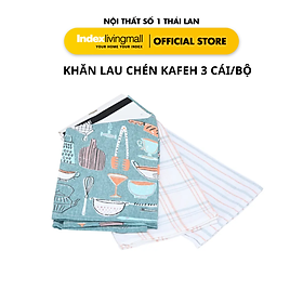 Khăn Bếp Lau Chén Đa Năng KAFEH Nhiều Màu Bộ 3 Cái | Index Living Mall | Nội Thất Nhập Khẩu Thái Lan