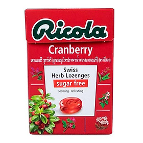 kẹo thảo mộc Ricola 40g vị Cranberry Nhập khẩu thụy sĩ