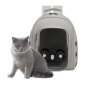 Pet Carrier Cat Dog Backpack Puppy Transparent Holder Breathable Bag Yellow