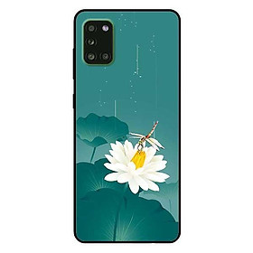 Ốp lưng dành cho Samsung A21 - A21s - A31 mẫu Hoa Trắng Chuồn Chuồn