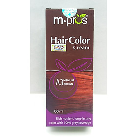 Kem Nhuộm Phủ Bạc 100% M.pros 60ml - A3 Nâu