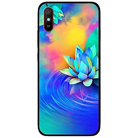 Ốp lưng dành cho Xiaomi Redmi 9 - Redmi 9A - mẫu Sen Xanh Vàng