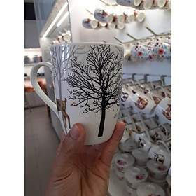 Ly sứ in hoa văn cute gốm sứ cao cấp
