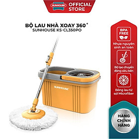 Bộ lau nhà xoay 360 độ SUNHOUSE KS-CL350PO