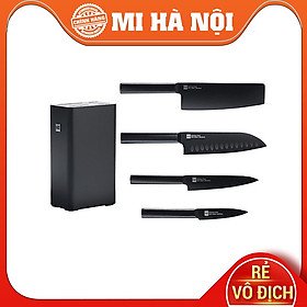 Mua Bộ 4 dao bằng thép kèm chân đế cao cấp Xiaomi HouHou HU0076 Hàng chính hãng