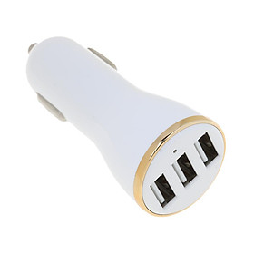 3 Ports Fast Car Charger 3 USB Ports Car Charger Adapter Universal DC12-24V