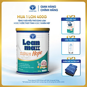 Lon sữa Leanmax Hope 400g - Sữa dành cho bệnh nhân K, ung thư