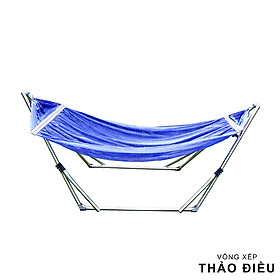 Bộ võng xếp khung inox VIP lưới mềm và dày