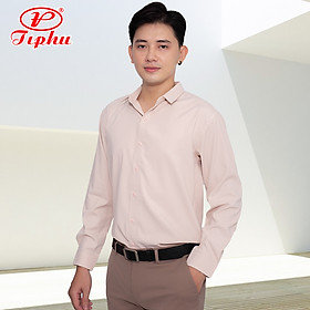 Áo sơ mi nam công sở Amazing, màu trơn, form slim fit không túi, vải Bamboo, phong cách Hàn, vạt bầu