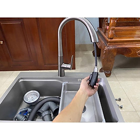 Mua Chậu rửa bát 1 hố 68x45 inox 304 phủ nano chống xước chống bám bẩn victory