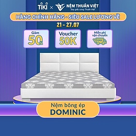 Mua (1m8x2mx10cm) Nệm Bông Ép Gấp 3 Thuần Việt Dominic Cao Cấp  Thoáng Mát  Kháng Khuẩn  Nâng Đỡ Cơ Thể