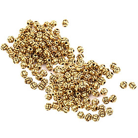 200 Pieces Wholesale Gold Alloy Pumpkin 4mm Loose Spacer Beads DIY Jewelry Crafts 1mm Hole for Necklace Bracelet