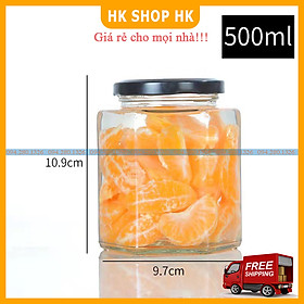 Mua Hũ thủy tinh lục giác đựng thực phẩm  mật ong