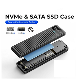 Mua HDD Box chuẩn M2 NVME sang Type-C tốc độ 10GBS Orico PDDM2C3-G2-BK-EP – Hàng Chính Hãng
