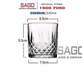 Ly Thủy Tinh Delisoga Timeless Glass | Tùy Chọn Dòng và Họa Tiết