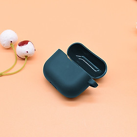 Case Ốp Gel Silicon Dành Cho Airpods 3 Có Nắp Đậy Cổng Sạc-Kèm Móc Khóa- Hàng Chính Hãng