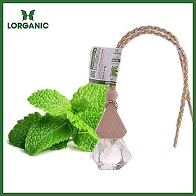 Tinh dầu bạc hà Lorganic treo xe hơi, tủ áo (10ml) / Tinh dầu thiên nhiên nguyên chất/ Hương thơm the mát, sảng khoái/ Giúp phấn chấn tinh thần, thư giãn cơ thể.