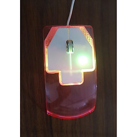 Mua Chuột Quang Không Dây Trong Suốt Có Đèn Led Nhiều Màu Cho Laptop / Pc