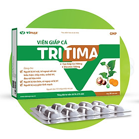 (CHÍNH HÃNG) VIÊN GIẤP CÁ TRITIMA ( TRĨ, TÁO BÓN, SUY TĨNH MẠCH CHÂN) HỘP 20 VIÊN
