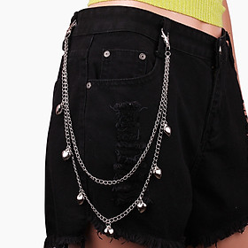 Dây xích đeo quần thời trang cá tính nam nữ unisex trái tim