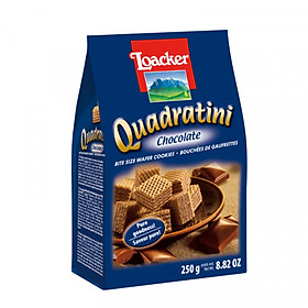 [ Date 05/25 ] Bánh xốp Loacker Quadratini Chocolate 125g