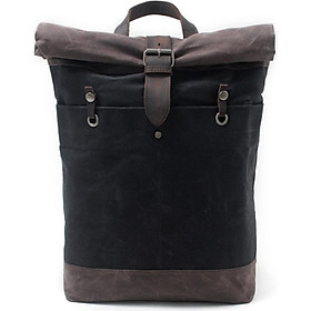 Preppy Style Backpack Retro Batik Canvas Backpack Waterproof Outdoor Travel Men's Bag