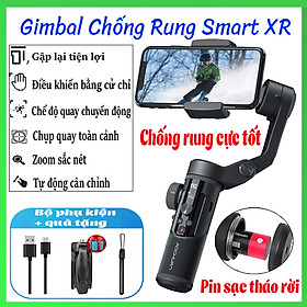 Mua Tay cầm chống rung cho điên thoại Gimbal smart XR loại tốt  thiết bị quay phim  video  vlog  chuyên nghiệp cho điện thoại  máy ảnh  tự động cân chỉnh  chuyển cảnh mượt mà  xoay 306 độ